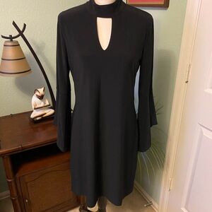 NWOT White House Black Market Black Keyhole Dress